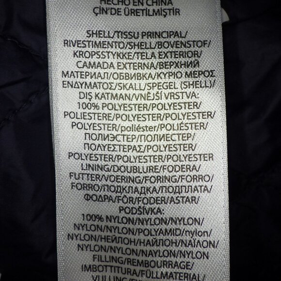 Vintage Polo Ralph Lauren Men's Nylon Lined Bomber Jacket Size Small Blue - Picture 10 of 14